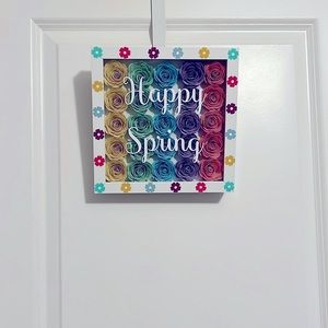 Spring Flower Shadow Box 8 x 8